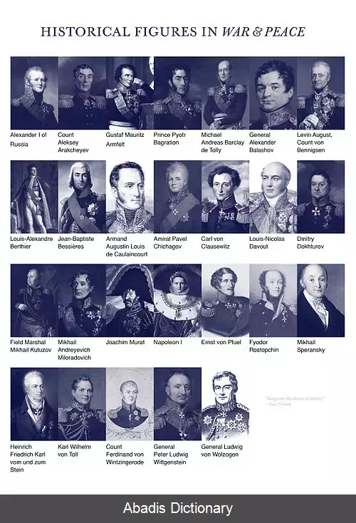 عکس فهرست شخصیت های جنگ و صلح