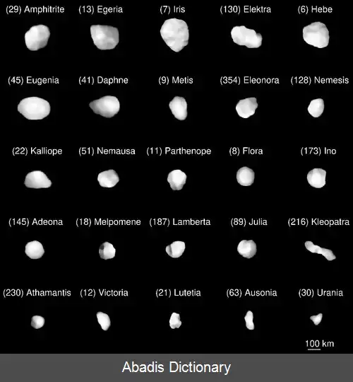 عکس فهرست سیارک های استثنائی