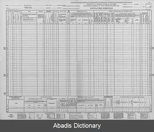 عکس سرشماری ۱۹۴۰ ایالات متحده آمریکا
