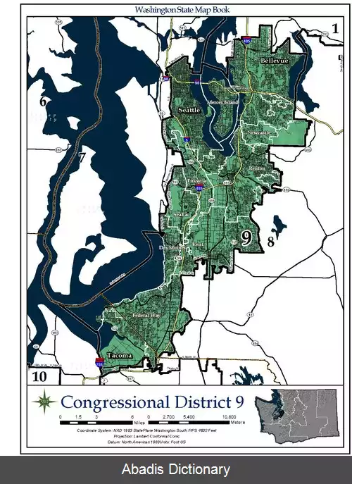 عکس حوزه انتخابیه نهم واشینگتن