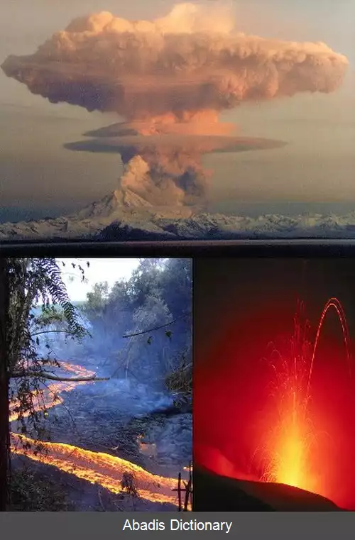 عکس فوران آتشفشانی