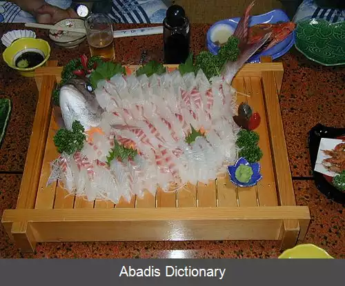 عکس عناصر غذایی سوشی