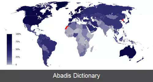 عکس فهرست کشورها بر پایه شمار کاربران اینترنت