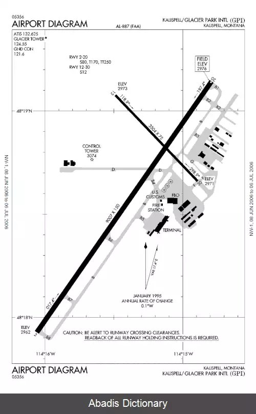 عکس فرودگاه بین المللی گلیشر پارک