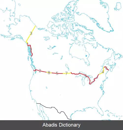 عکس مرز ایالات متحده آمریکا–کانادا