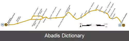 عکس خط ۱۰ متروی پاریس