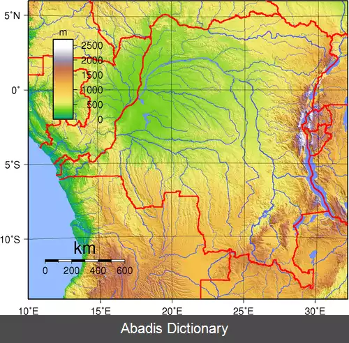 عکس جغرافیای جمهوری دموکراتیک کنگو