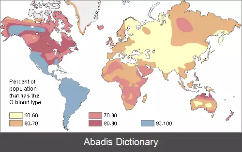 عکس پراکندگی گروه خونی بر اساس کشور