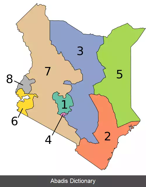 عکس استان های کنیا